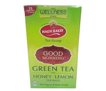 WAGH BAKRI GREEN TEA BAGS HONEY LEMON